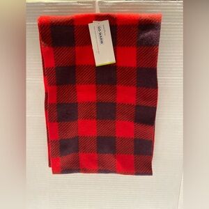 Old Navy Active Go-Warm Red and Black Buffalo Print Infinity Scarf New